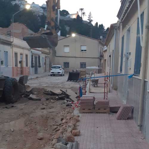 Excartes alzamiento viales urbanos